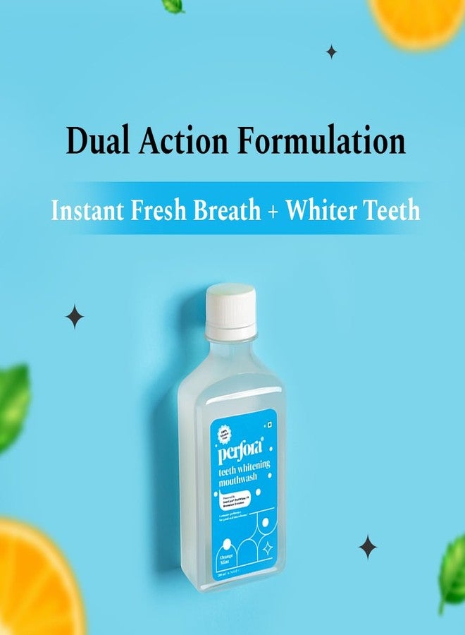 Perfora Teeth Whitening Mouthwash - 200ml X 2 | Alcohol-Free Mouth Wash Liquid With ImerCare® PerlWhite 19 & Hyaluronic Acid | Freshens Breath & Removes Germs | Mouthwash For Oral Care - Pack Of 2 - Image 5